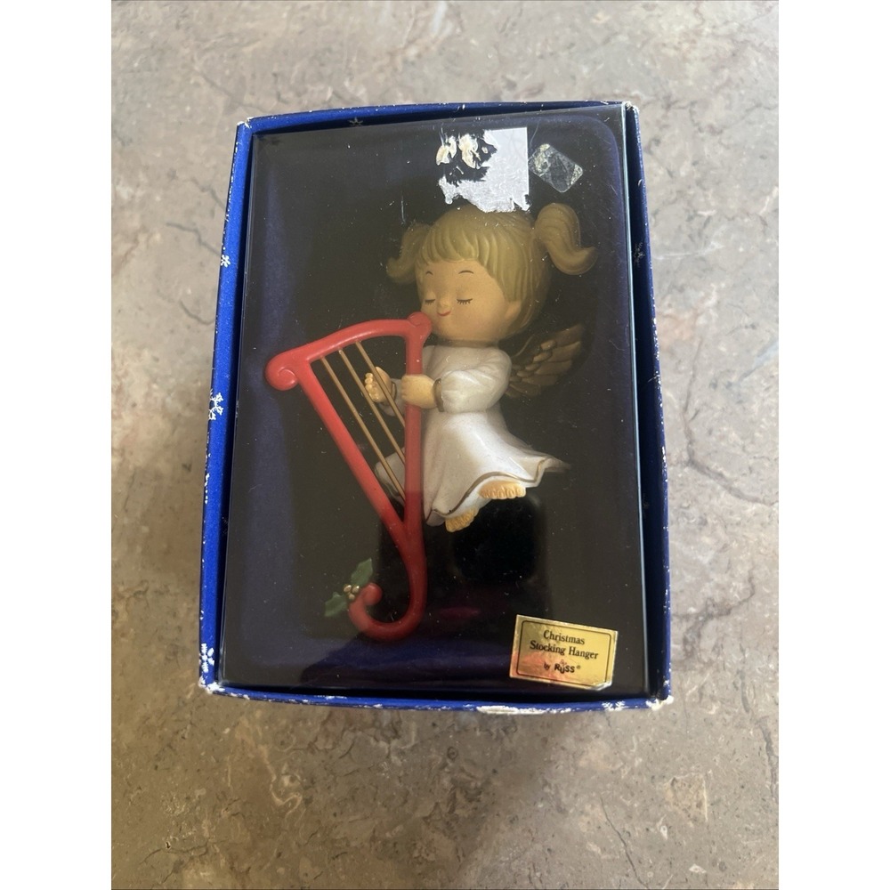 Vintage Angel Stocking Hanger By Russ Cherub